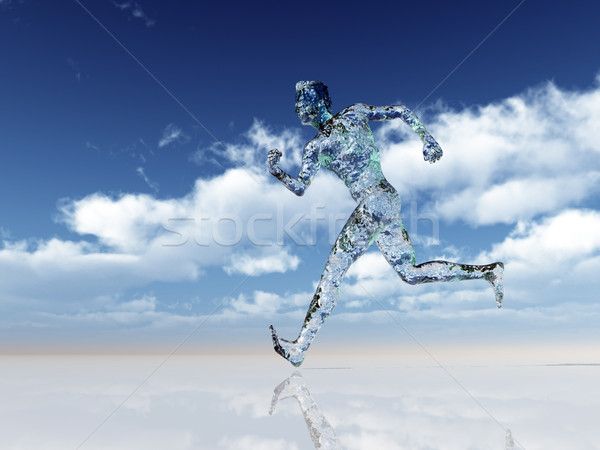 Stock photo: glass runner