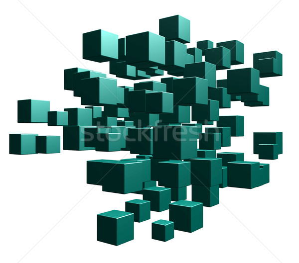 cubes chaos Stock photo © drizzd