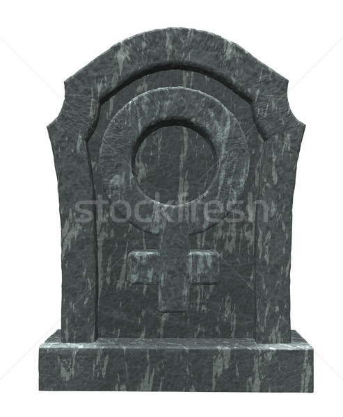 female symbol on gravestone Stock photo © drizzd