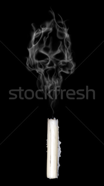 abstract smoke skull Stock photo © drizzd