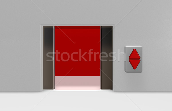 лифта открытых двери вверх вниз Кнопки Сток-фото © drizzd
