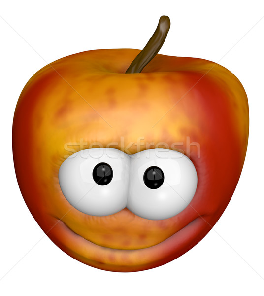 Stock photo: funny apple