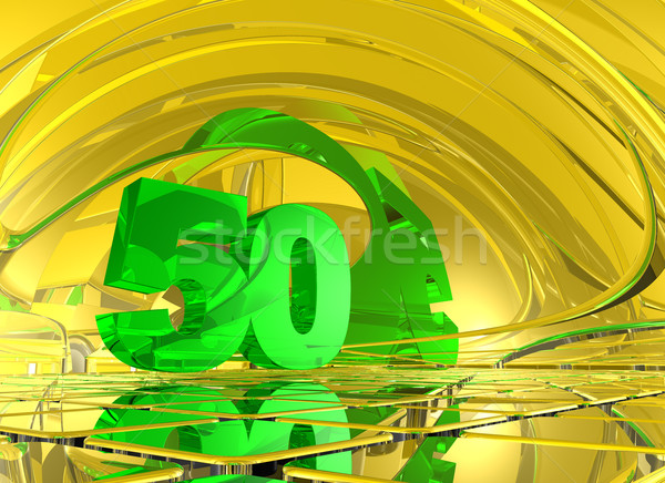 number fifty Stock photo © drizzd