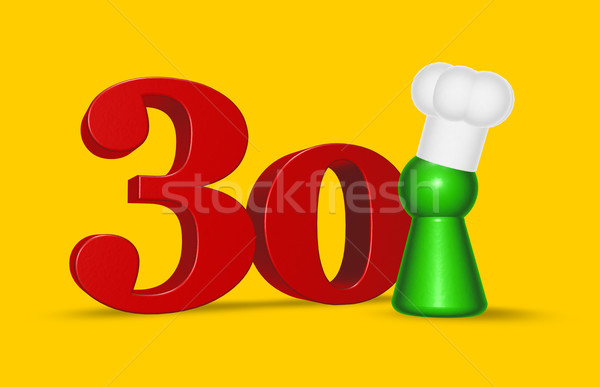 number thirty cook Stock photo © drizzd