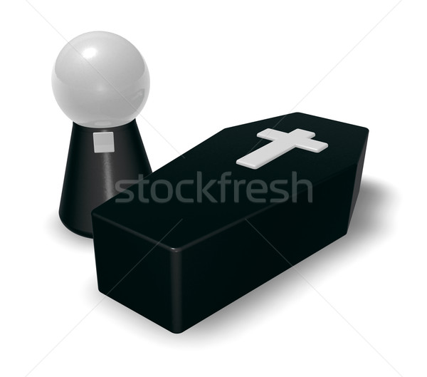 pastor and casket Stock photo © drizzd