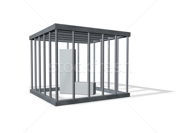 big L in a cage Stock photo © drizzd