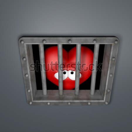 cartoon guy in jail Stock photo © drizzd