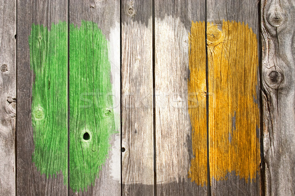 愛爾蘭的 顏色 老 木 傷口 商業照片 © drizzd