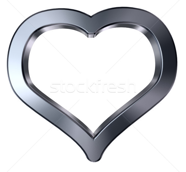 heart symbol on white background - 3d rendering Stock photo © drizzd