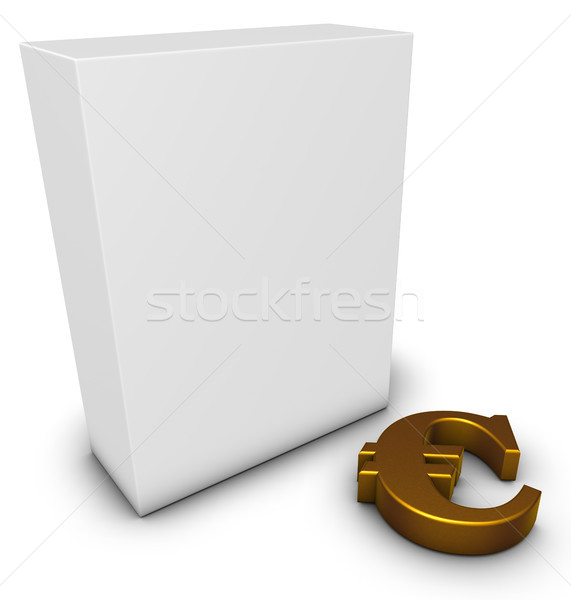 euro symbol and box Stock photo © drizzd
