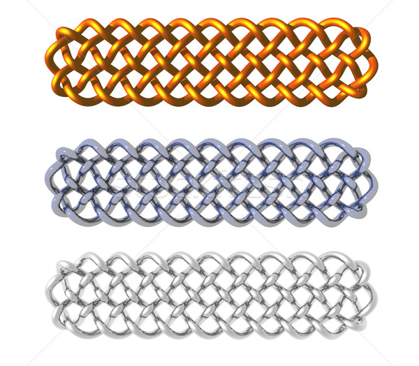 ケルト デザイン 白 3次元の図 バンド アイルランド ストックフォト © drizzd