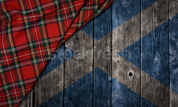 Szkocji włókienniczych banderą tle wzór Zdjęcia stock © drizzd