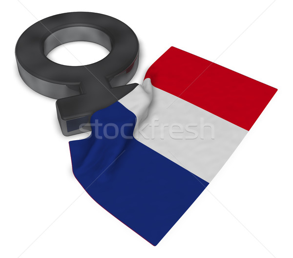 Сток-фото: символ · женский · флаг · 3D · стране