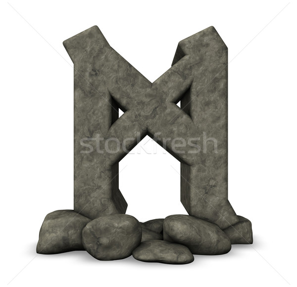 Stein weiß 3D-Darstellung Zeichen Schreiben Geschichte Stock foto © drizzd