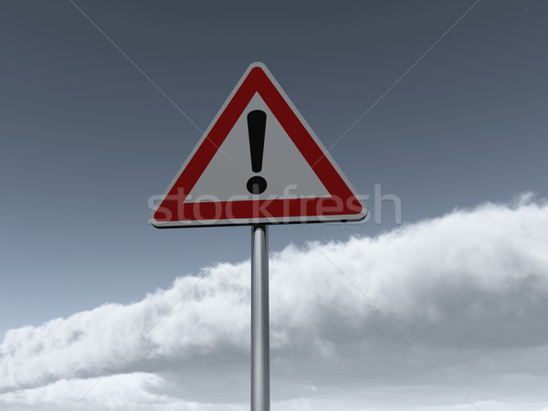 attention roadsign Stock photo © drizzd