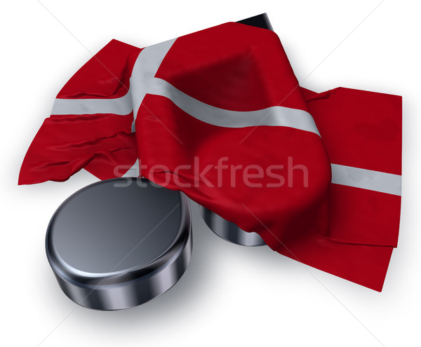 music note and danish flag - 3d rendering Stock photo © drizzd