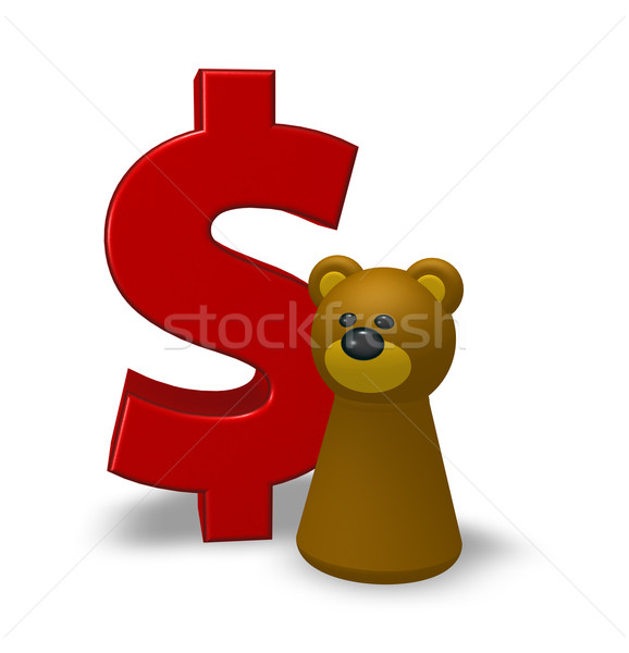 dollar and bear Stock photo © drizzd