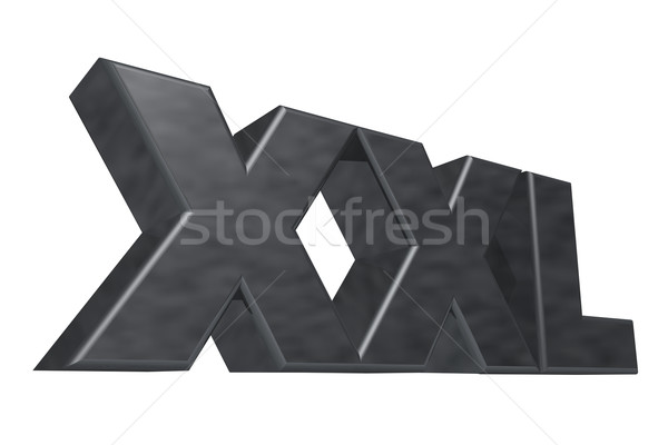 Xxl litere alb ilustrare 3d metal scrisoare Imagine de stoc © drizzd
