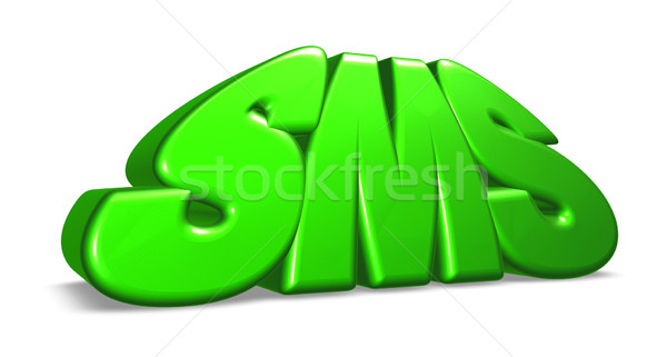 Stock photo: sms tag