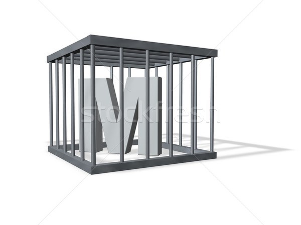 m in a cage Stock photo © drizzd