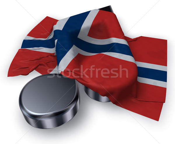 music note symbol and flag of norway - 3d rendering Stock photo © drizzd