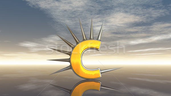 Stock photo: prickles letter