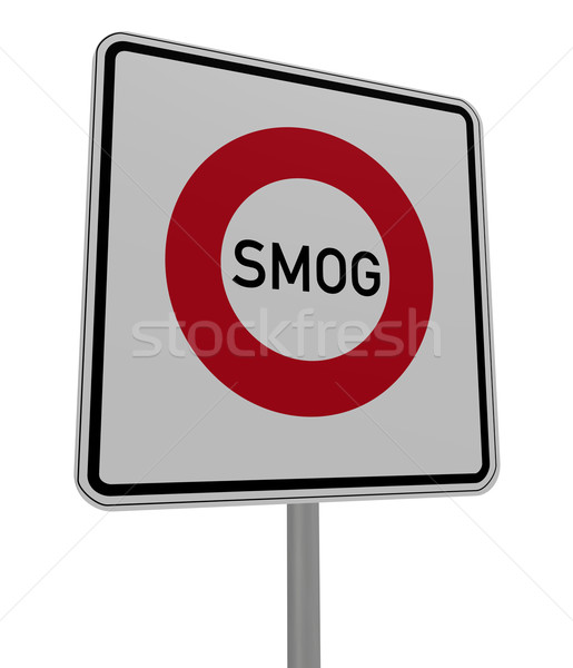 Smog weiß 3D-Darstellung Erde Industrie Stock foto © drizzd