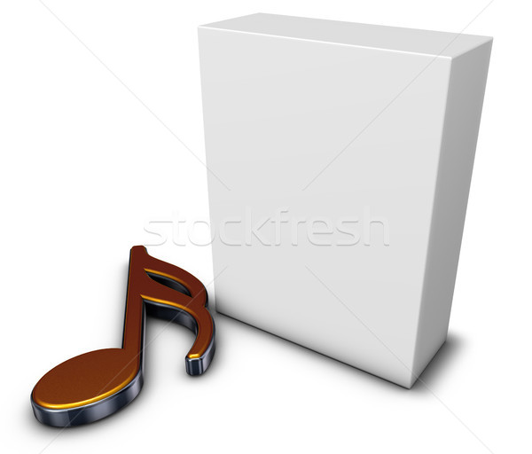 music note and box Stock photo © drizzd