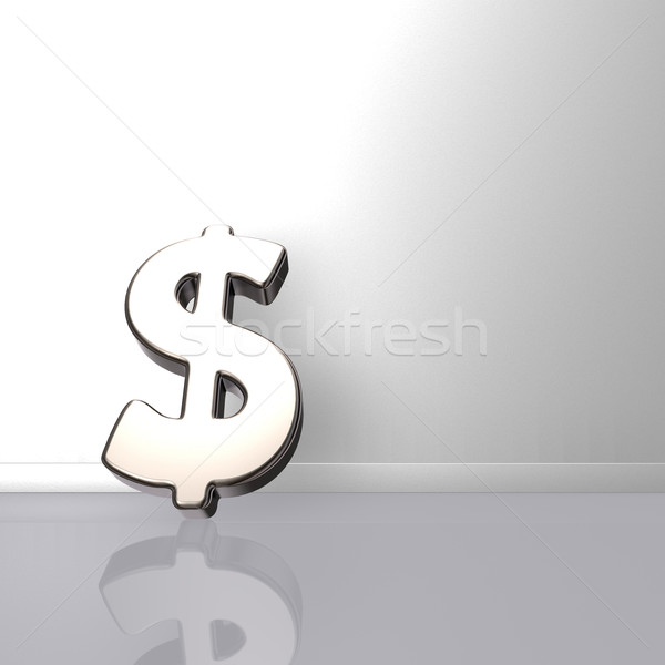 Dólar símbolo ferida ilustração 3d financiar mercado Foto stock © drizzd