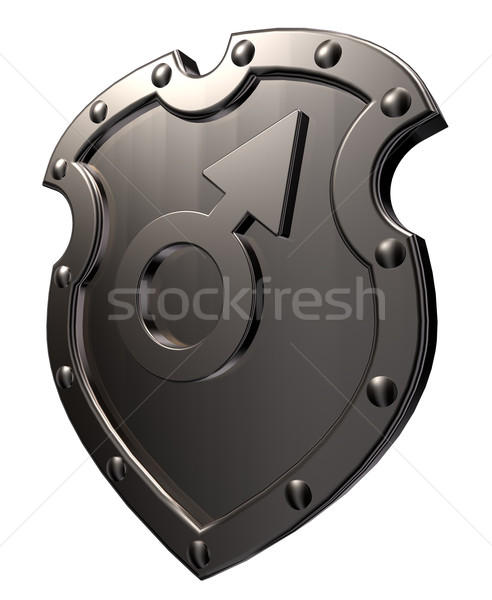 male symbol on shield Stock photo © drizzd