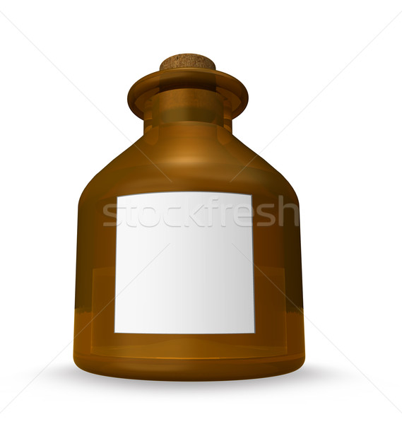 brown bottle with blank label Stock photo © drizzd