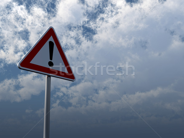 attention roadsign Stock photo © drizzd
