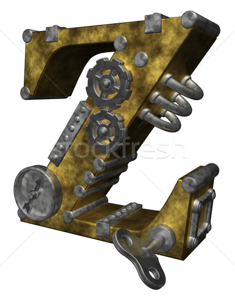 Stock photo: steampunk letter z