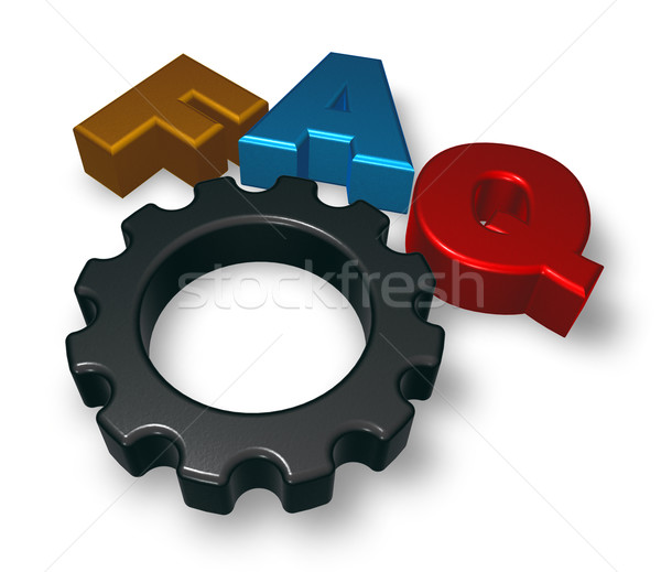 [[stock_photo]]: Faq · engins · roue · tag · blanche