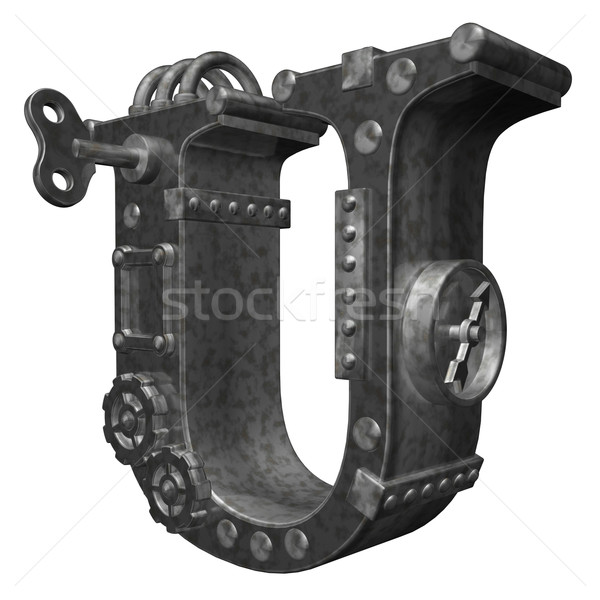 Steampunk carta blanco 3d reloj arte Foto stock © drizzd