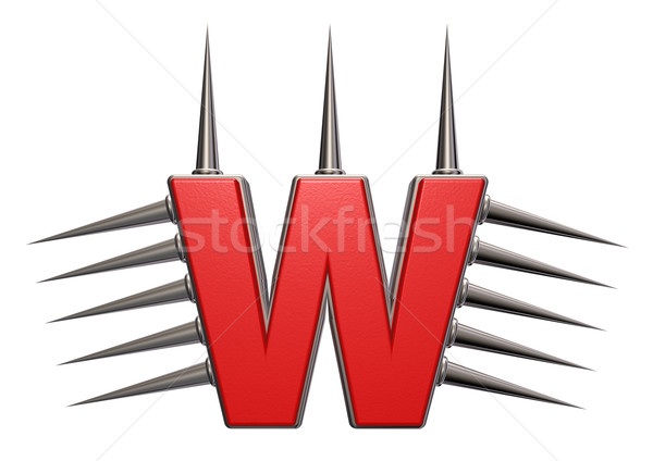 List list w metal biały 3d ilustracji szkoły Zdjęcia stock © drizzd