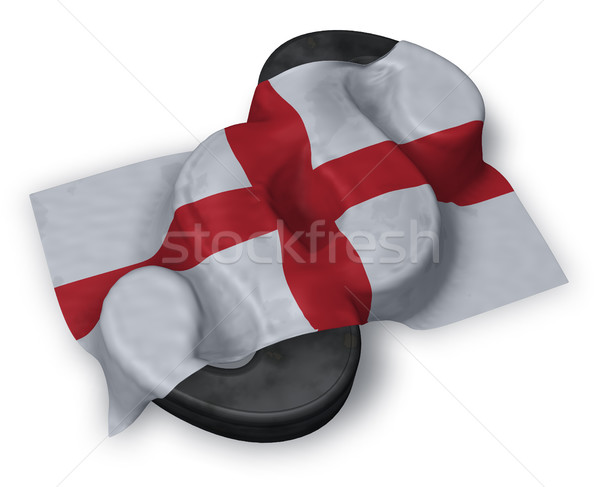 Ustęp symbol banderą Anglii 3D Zdjęcia stock © drizzd