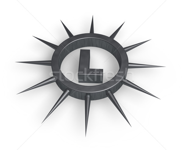 Stock photo: spiky letter l