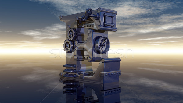 letter e machine Stock photo © drizzd
