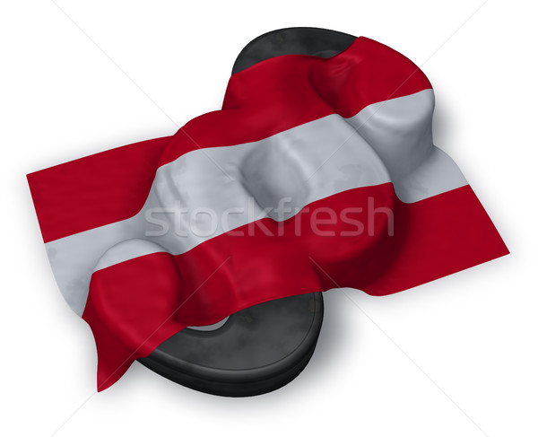 paragraph symbol and austrian flag - 3d rendering Stock photo © drizzd
