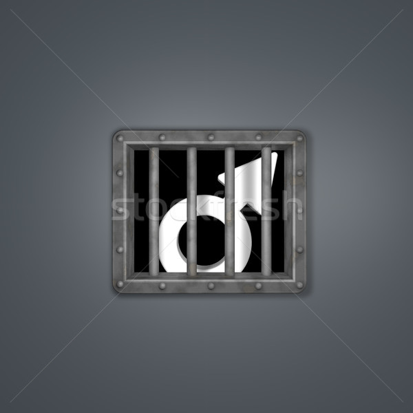 Mężczyzna symbol więzienia 3D miłości Zdjęcia stock © drizzd
