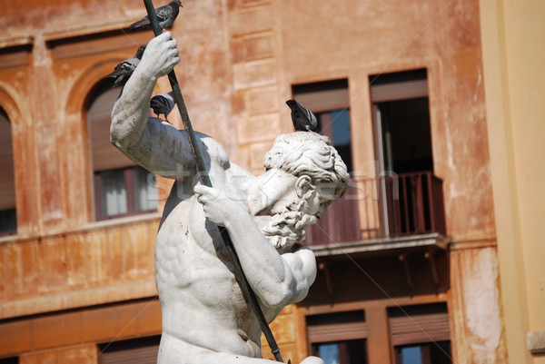 Neptune Fountain in Rome, Italy Stock photo © Dserra1