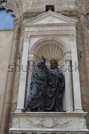 Campidoglio square (Piazza del Campidoglio) in Rome, Italy Stock photo © Dserra1