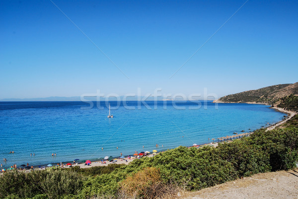 View of beautiful sea of Villasimius, in Sardinia, Italy Stock photo © Dserra1