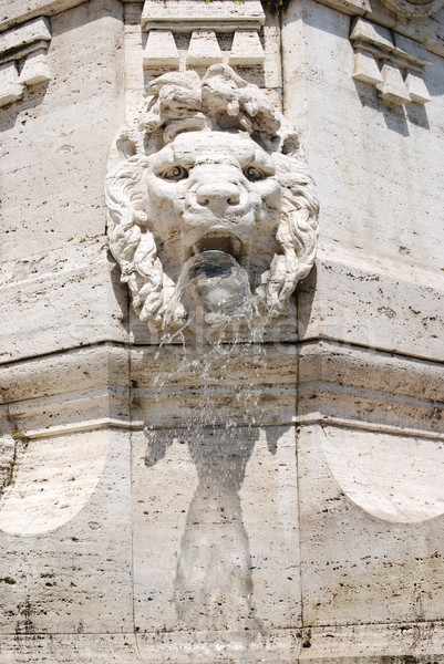 Detalle arquitectónico fachada palacio justicia Roma Italia Foto stock © Dserra1
