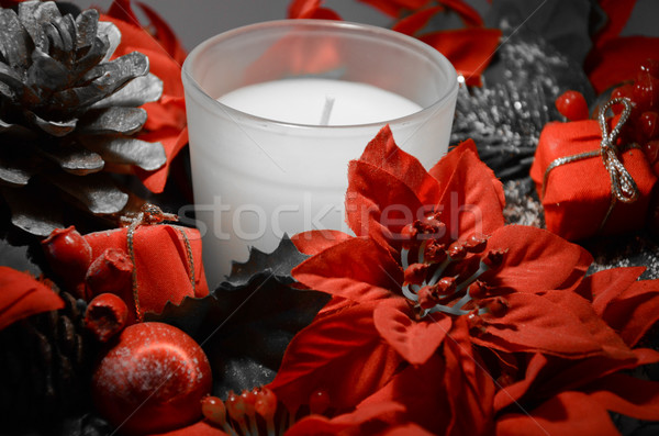 Christmas candles Stock photo © Dserra1