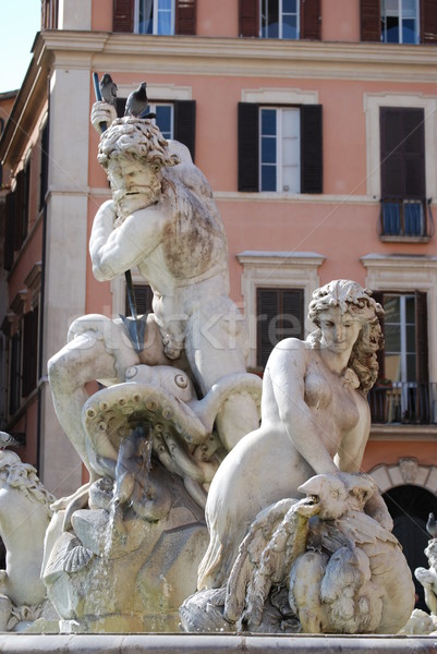 Neptune Fountain in Rome, Italy Stock photo © Dserra1