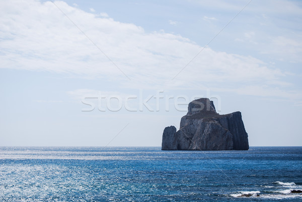 ストックフォト: 岩 · サーフィン · ボート · イタリア · 地中海