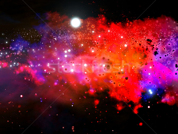 Galáxia círculo forma espaço sol Foto stock © DTKUTOO