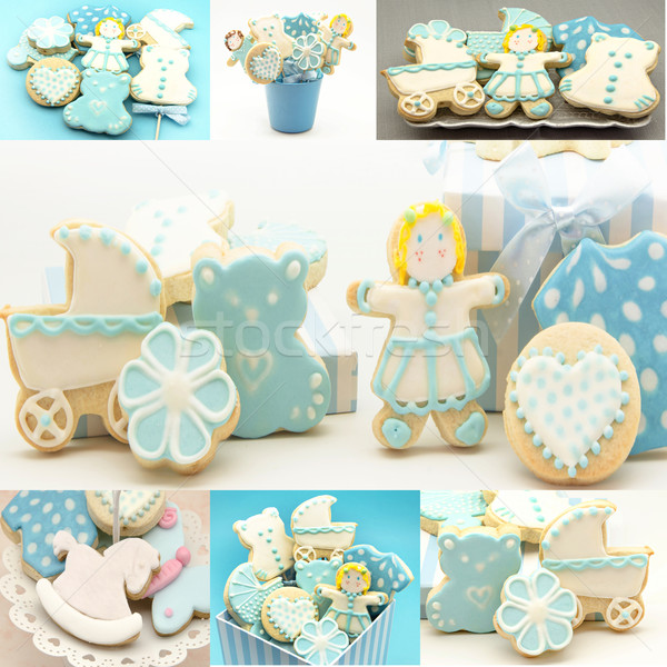 Collages of cookies decorated Stock photo © dulsita